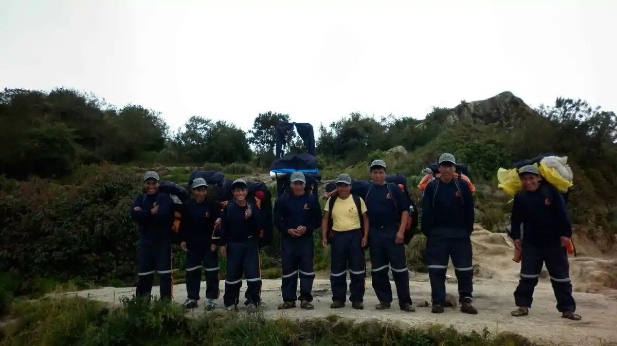 porteadores del camino del inca